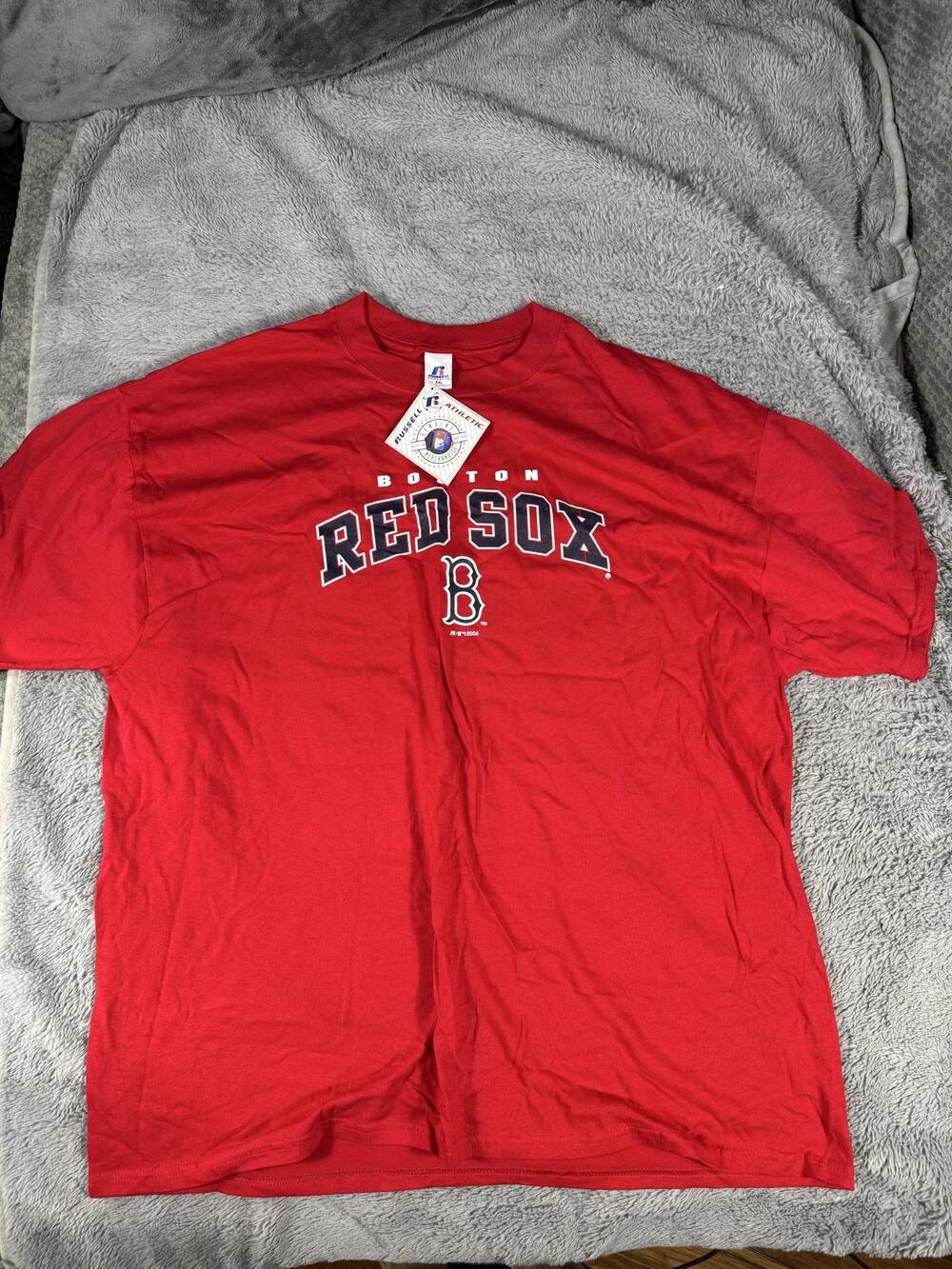 Boston Red Sox Shirt Mens 2XL Red MLB Baseball Russell Athletic Graphic Tee